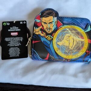Marvel Doctor Strange Wallet - Blue, Yellow & Red Graphic